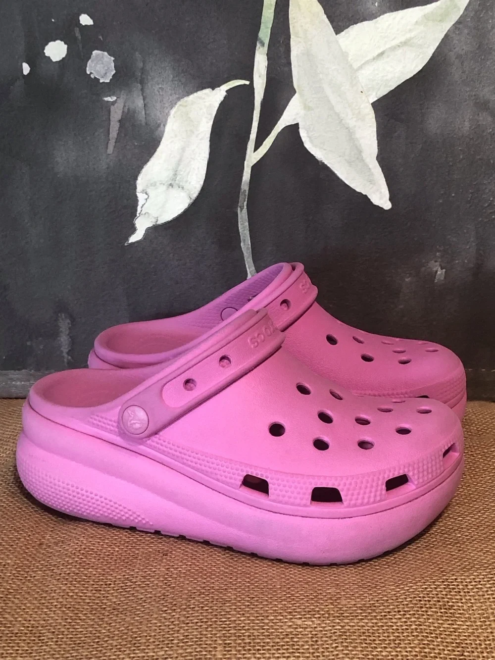 Crocs Classic Crush Platform Clogs sz 2J